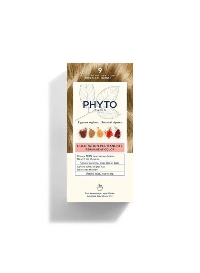 Phyto Paris Phyto Color Permanent Color - Hair Colour: 9 Very Light Blond - Image 1